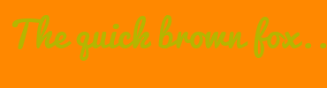 Image with Font Color B4B600 and Background Color FF8800